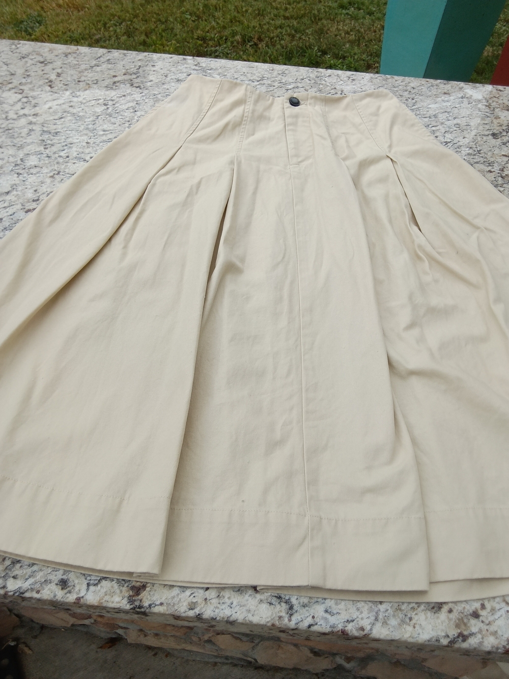 Avec Les Filles Light Beige Pleated Trench Coat
